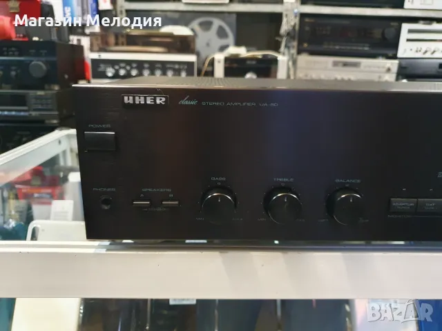 Усилвател UHER UA-50 Две по 50 вата на 4 ома. В отлично техническо и визуално състояние., снимка 3 - Ресийвъри, усилватели, смесителни пултове - 47832002