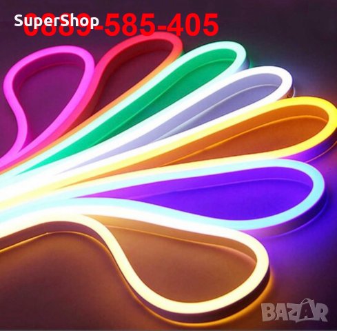 Premium 5M LED RGB Неонов Маркуч Лента Водоустойчив украса маркучи, снимка 3 - Лед осветление - 34776042