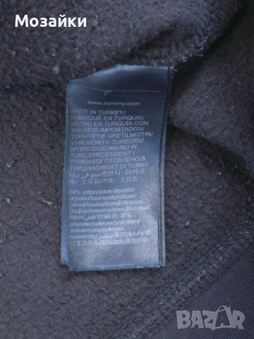 Tommy Hilfiger Hoodie възстановен с голямо лого, размер EU 50, тъмносин, снимка 7 - Суичъри - 53596010