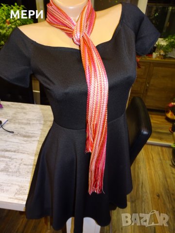 ПОМОЦИЯ! Дамска Черна Рокличка+ПОДАРЪК шалче, снимка 7 - Рокли - 27175665