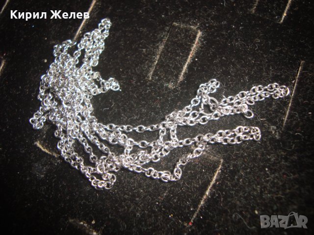 ПОСРЕБРЕНА СТОМАНЕНА ВЕРИЖКА СИНДЖИРЧЕ за КОЛИЕ 20671, снимка 5 - Колиета, медальони, синджири - 32239516