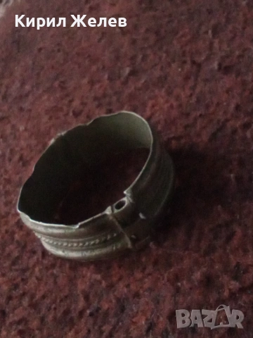 Стара възрожденска гривна сребърна 53781, снимка 6 - Антикварни и старинни предмети - 53477267