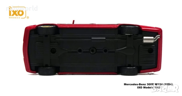 Mercedes-Benz 300E W124 1984 - мащаб 1:43 на IXO models моделът е нов в PVC дисплей-кейс, снимка 17 - Колекции - 50011604