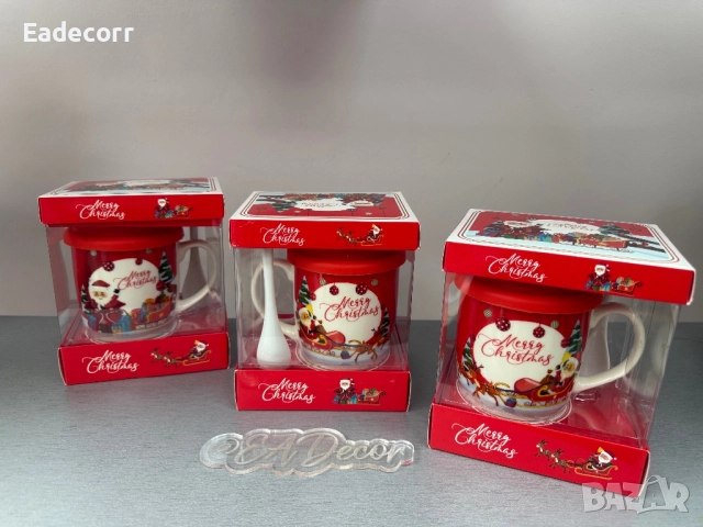 Коледни чаши , снимка 6 - Коледни подаръци - 52345789