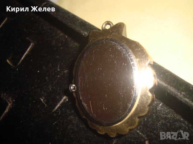 БРОНЗОВ АРТ-ДЕКО СТИЛ МЕДАЛЬОН - ЧАСОВНИК 21812, снимка 3 - Дамски - 32785774
