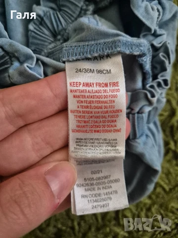 Комплект за момиченце - лек деним, снимка 2 - Детски къси панталони - 51319867