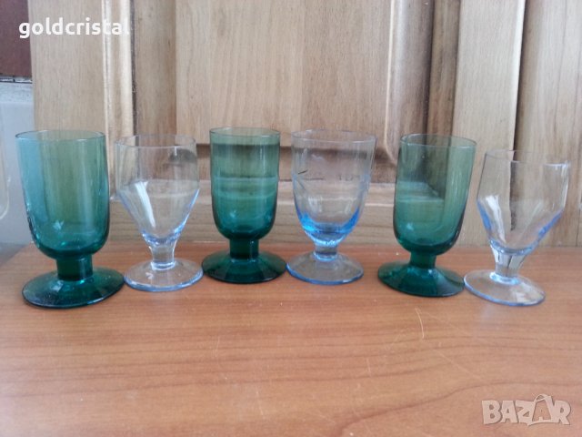Стъклени чаши чашки , снимка 3 - Антикварни и старинни предмети - 37685631