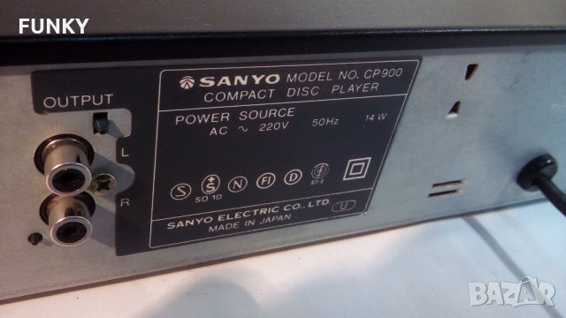 Sanyo CP900 (or ESPRIT by SONY) Stereo Compact Disc Player, снимка 12 - Ресийвъри, усилватели, смесителни пултове - 28282423