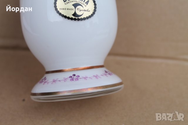 Ваза Бохемия, снимка 8 - Антикварни и старинни предмети - 40790603