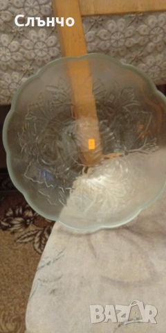 Чиния плато, стъклена купа, снимка 2 - Чинии - 53026015