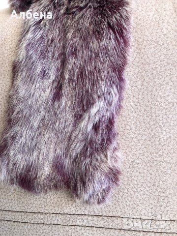 Шал Benetton от естествен косъм , снимка 5 - Шалове - 35220244