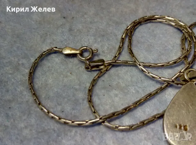 ВЕЛИКОЛЕПНО СРЕБЪРНО КОЛИЕ със СЕДЕФЕН СРЕБЪРЕН МЕДАЛЬОН - СРЕБРО 925 МАЙСТОРСКА АРТ РАБОТА 49798, снимка 7 - Колиета, медальони, синджири - 49732874