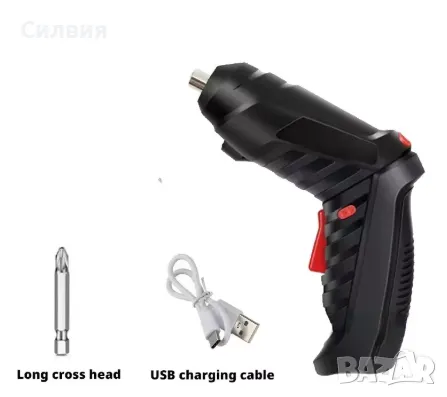Електрическа отвертка 3.6V + 22 части (НОВА), снимка 2 - Винтоверти - 49493509