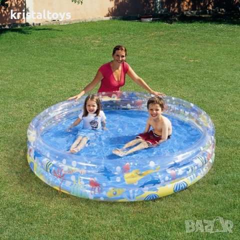 Басейн, надуваем 3 нива Бестуей Bestway 152*30 - 51004, снимка 1