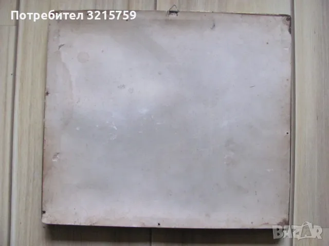Стара картина масло, картон, подпис Е.Попова, 32х29см., снимка 6 - Картини - 48078359