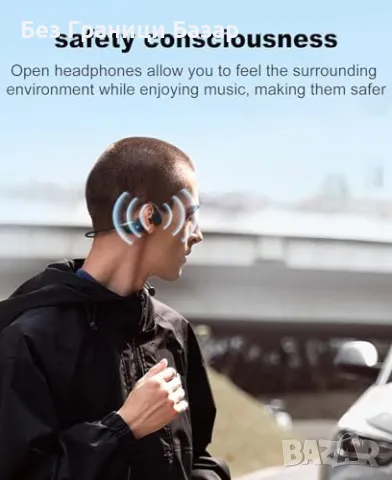 Нови Спортни безжични слушалки iKDSAW с костна проводимост, IP55, снимка 5 - Bluetooth слушалки - 47371982