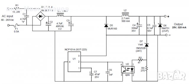 NCP1014ST65T3G контролер за импулсни захранвания в корпус SOT-223, снимка 4 - Друга електроника - 35530389