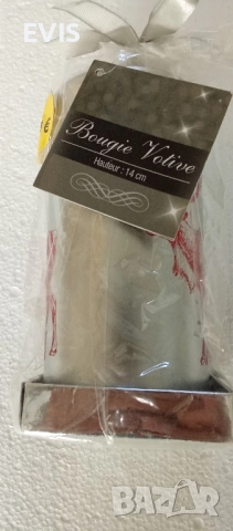 Френски бутикови Коледни свещи – 14х6 см, снимка 3 - Декорация за дома - 51891781