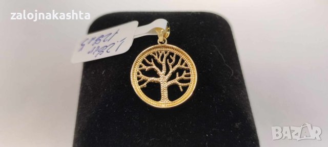 Нова Златна висулка дървото на живота-1,28гр/14кр, снимка 3 - Колиета, медальони, синджири - 43003037