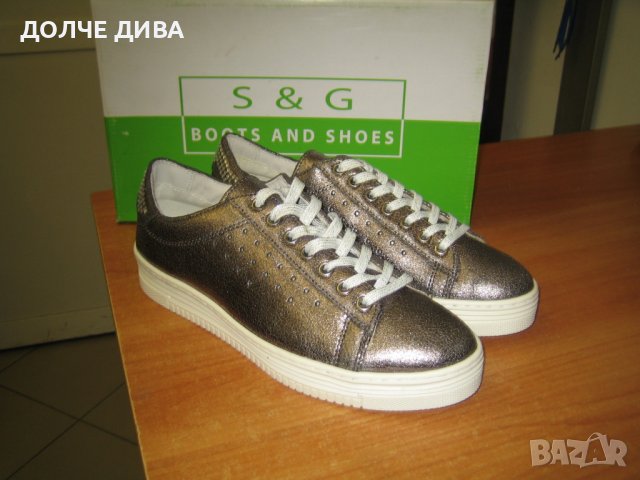 Дамски кецове м.195 ,,CRACK,, естествена кожа