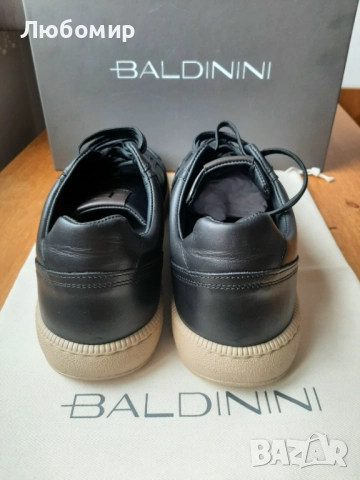 Мъжки кожени обувки Baldinini Sneakers in Black, снимка 4 - Ежедневни обувки - 52655350