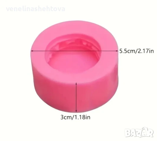 Силиконов молд френски макарон за фондан за декорация на торта свещи смола , снимка 4 - Форми - 50645787