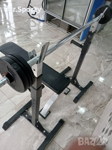 Лежанка с лост и тежести, снимка 6 - Фитнес уреди - 52185105