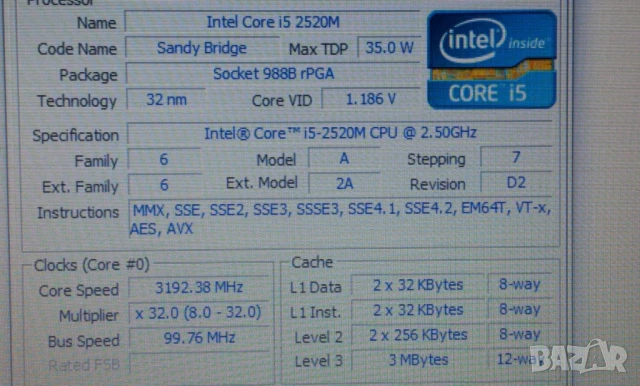 FUJITSU AH532 15.6"LED Intel Core i5 2520 3.20GHZ ram8/16gb SSD256GB , снимка 6 - Лаптопи за дома - 51023879