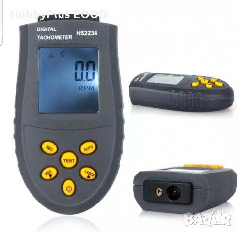 Оборотомер / Тахометър лазерен, безконтактен HS2234, снимка 5 - Друга електроника - 35529793