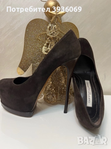 Луксозни италиански обувки Gianmarco Lorenzi,обути само на конкурс, снимка 3 - Дамски обувки на ток - 52628955