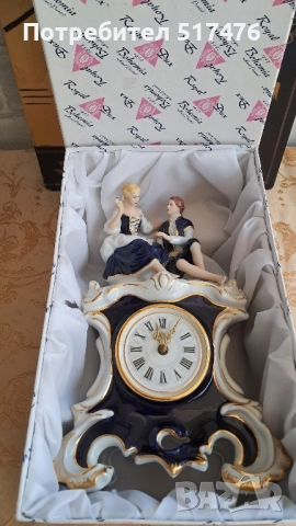 Порцеланов часовник Royal Dux Bohemia 