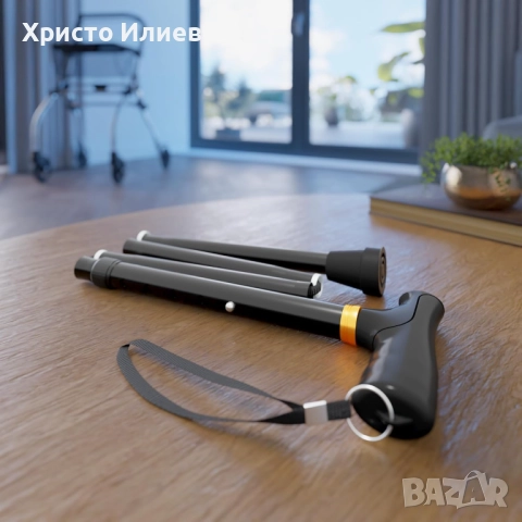 Сгъваем бастун Weinberger Телескопичен бастун регулируем неплъзгащ се до 136 кг, снимка 3 - Бастуни - 51889627