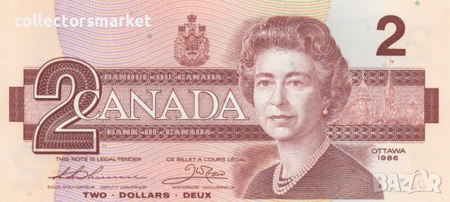 2 долара 1986, Канада, снимка 2 - Нумизматика и бонистика - 38362509