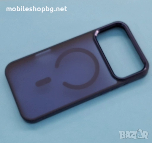 iPhone 17 Pro /17 Pro Max кръб MagSafe тъмно син мат, снимка 3 - Калъфи, кейсове - 53086048