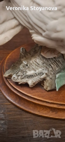 Композиция от два гълъба, снимка 2 - Статуетки - 53432224