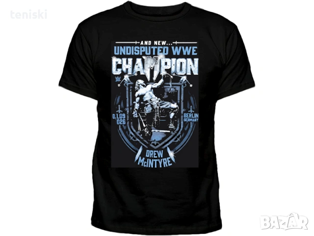  Тениска WWE кеч Drew McIntyre 8 модела мъжки и детски 