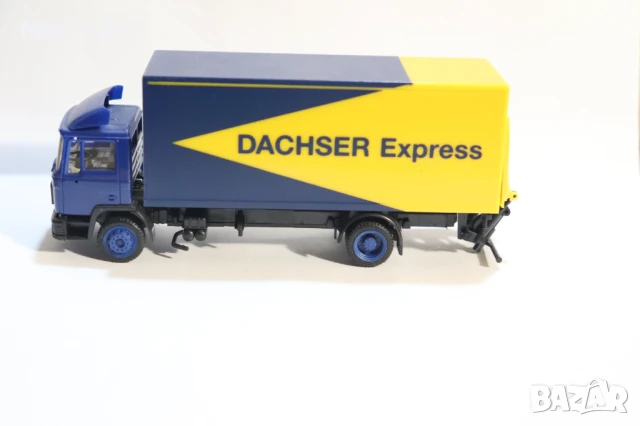 	HERPA H0 1/87 MAN КАМИОН МОДЕЛ КОЛИЧКА DACHSER, снимка 2 - Колекции - 50592972