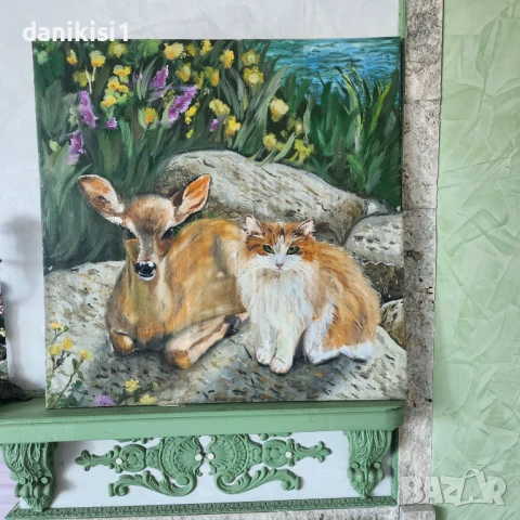 Голяма картина маслени бои, снимка 4 - Картини - 51253949