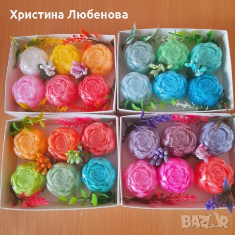 Кутии с глицеринови сапунчета , снимка 10 - Изкуствени цветя - 48733848