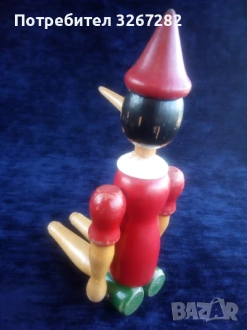 Палячо,Кукла,Пинокио,Дърво,Старинна, снимка 12 - Антикварни и старинни предмети - 50999264