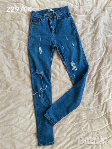 Дамски дънки с висока талия, снимка 2 - Дънки - 34608527