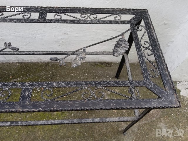Маса от ковано желязо, снимка 4 - Градински мебели, декорация  - 38163775