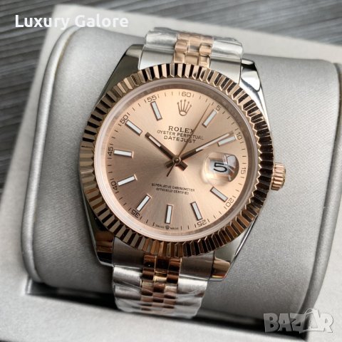 Унисекс часовник Rolex Oyster Perpetual Datejust с автоматичен механизъм, снимка 1 - Дамски - 38695595