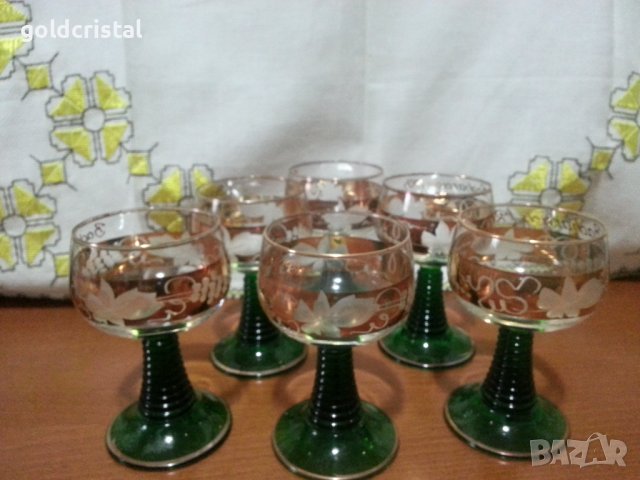 Френски кристални чаши , снимка 5 - Антикварни и старинни предмети - 43355800