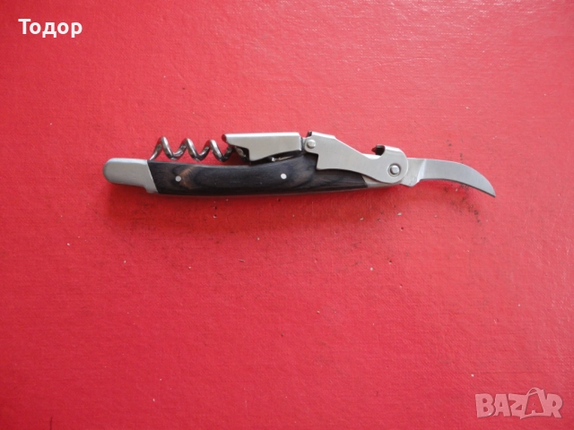 Сервитьорска отварачка тирбушон нож Kempinski 3 в 1, снимка 3 - Ножове - 52673468