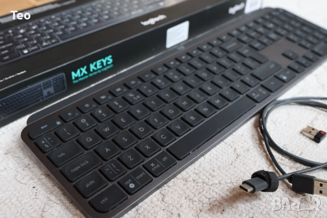 Клавиатура Logitech MX Keys S, US, Graphite 3 бр., снимка 16 - Клавиатури и мишки - 52593012