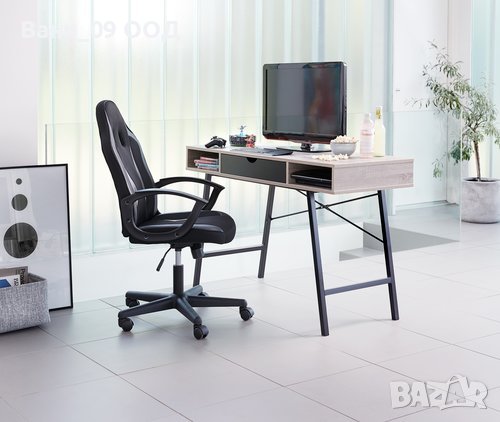 Голямо бюро в индустриален стил с чекмедже и ниши за принадлежности, код 2924, снимка 2 - Бюра - 37802624