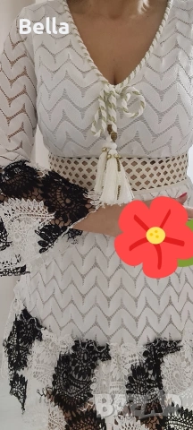 Рокля дантела, снимка 2 - Рокли - 53526056