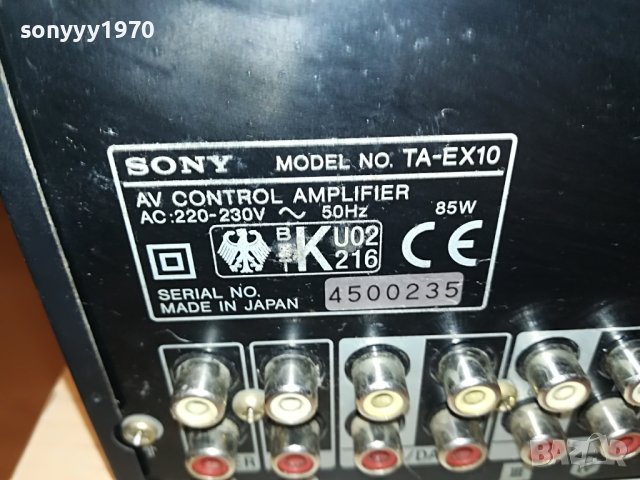 SONY TA-EX10 AMPLIFIER MADE IN JAPAN 0909221053, снимка 15 - Ресийвъри, усилватели, смесителни пултове - 37946924