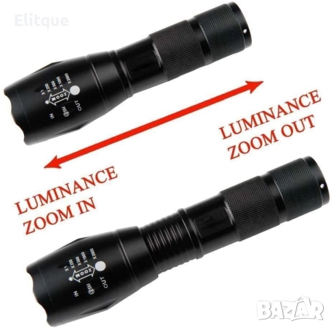 Мощен ловен фенер Cree LED и алуминиев корпус XML-T6 FL76, снимка 6 - Други - 52805763